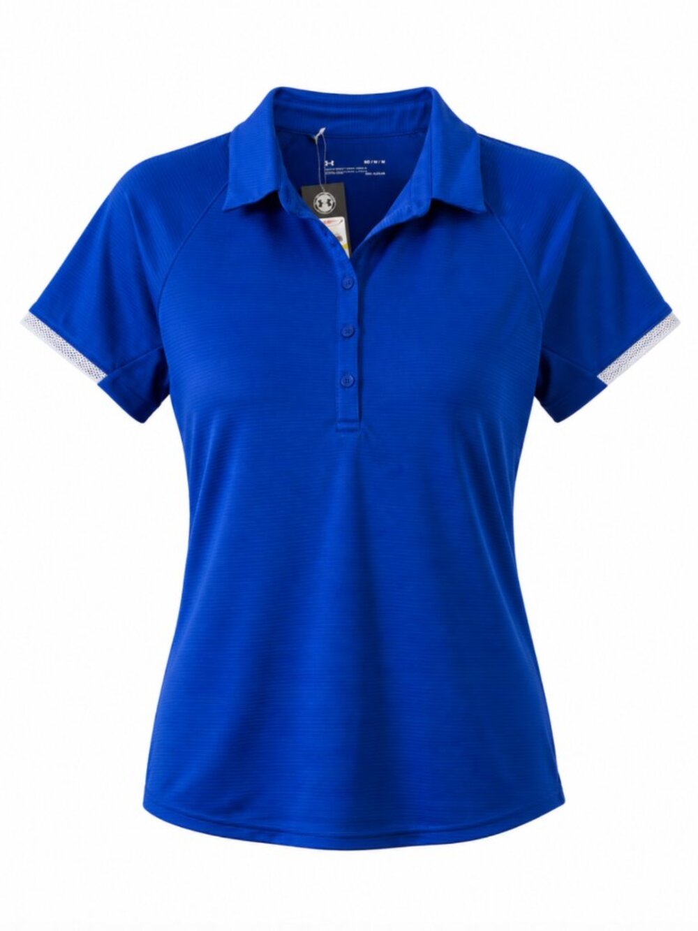 NWT 🦋 2/$30 Under Armour Blue HeatGear Golf Polo Shirt M